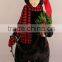 XM-A6108 60 inch lighted inflatable black bear for christmas decoration