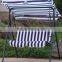 Leisure adult garden iron swing bed with canopy