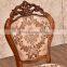 Dining room brown typical and plain dining chairs fabric wood frame dining chairs