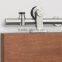 Quiet Glide Stainless Steel Top Mount Single Wheel Barn Door Hardware Kit