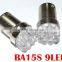 manufacture 9 led BA15S auto LED lamp