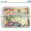 Eco-friendly New Yrok Square Bamboo Tea Tray Custom Printed Serving Tray