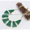 Fashion OL jewelry vogue women gold plated green charm necklace
