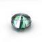 factory wholesale round brilliant cut 1ct weight 6.5mm green colored moissanite