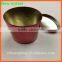 metal oval tea storage tin can