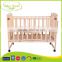 WBC-09A dual safety hooded locking wheels wooden baby cot bed protection                        
                                                Quality Choice