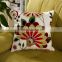 Fancy 45*45CM 100%cotton canvas towel embroidered decorative cushion covers, sofa covers