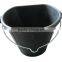 Unbreakable Rubber buckets,rubber corner bucket,feeding bucket