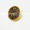 Custom Soft Enamel Gold Plating Metal Round Badge Pin