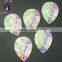 18*25 mm Teardrop Sew On Rhinestone , Flatback Gemstone Cabochon ,Earring Pendent Baeds
