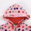 (F3328) Nova Baby Girls Fashion Autumn Winter Hoodies Lovely Warm Coats Children Outwears with Embroidery and Beads