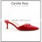 low heel lady wedding slipper, rubber red sole woman beautiful turkish beach walk slipper