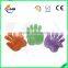 coloful pet fingers bath,massage,grooming plam brush glove
