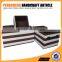 Beautiful with cover stripe storage box set of three