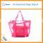 Wholesale mesh cosmetic bags transparent PVC beach bag
