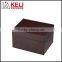 Square shaped wooden watch box