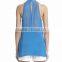 2015 women's summer halter neck with beaded design royale blue chiffon tops SYA15317