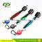 Original Golf brush and Club Groove Cleaner Mutiple colors 2FT Retractable Zip-Line Aluminium Carabiner