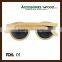 China quality custom polarized Bamboo sunglasses with spring hinge