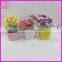 mini artificial plastic flower pot plant