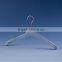 Flat Gold Hook Custom Brand Flocking Dress Hanger With Anti Slip Strip