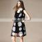 2016 factory direct sale 100% silk dots print dress ,jumper dress for summer