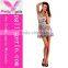 Colorful Digital Print Skater Dress For Women