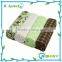 Nice Green Color and Square Shape Infant Receiving Blankets