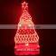 USB style hot sale night lighting acrylic 3D table lamp with laser cutting