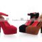 fashion chunky heels pumps shoesfashion chunky heels pumps shoes bukle strap CP6442