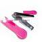 Carbon steel Nail clipper with rose pp cover
