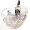 champagne bowl ice bucket with handles