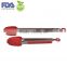 kitchen silicone food tongs/ function of food tongs with stainless steel handle