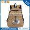 wholesale OEM lesiure canvas school backpack