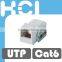 Network Solution Category 6 UL 90Degree RJ45 UTP Modular Keystone Jack With Dust Door