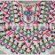 Wholesale bright coloured ethnic embroidery collar, embroidery beads collar appliques wholesale