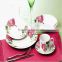 High quality household color design tableware set bone China