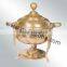 new design handmade chafing dish | brass plated new design weddings used chafing dish