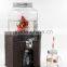 8L Party Drink Square Glass Water Dispenser Pvc Base