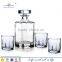 liquor whiskey glass decanter sets; shot glass whikey liquor gift set