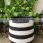 Hand painted flower pot with DIY designs