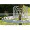 POWERLON Antique White Metal Tree Bench Garden Furniture Vintage Style