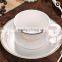 Haonai high quality porcelain coffee cup and saucer