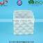 Glazed white and wash Geometric Patterned Mini square Ceramic Planter
