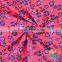 100*150 Cm New Fashion Hot Pink Small Flowers Fabric Cotton Clothing Fabric Wholesale Stock Digital Printing Fabric In China