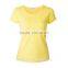 Cheap 100%cotton plain slim fit women t-shirts