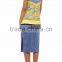 Customized Lady's Apparel Office Lace Wear Fashion Plaid Seersucker Skirt(DQM026S)