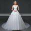 MGOO 2017 New Style Romantic Church Wedding Dress First Night Lace Ballgown Off Shoulder Bridal Vestidos