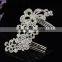 2016 Pretty rhinestones flower hair comb fashion jewelry hair comb