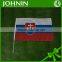European Cup Promotional Polyester Material Usage Hand Held National Flags